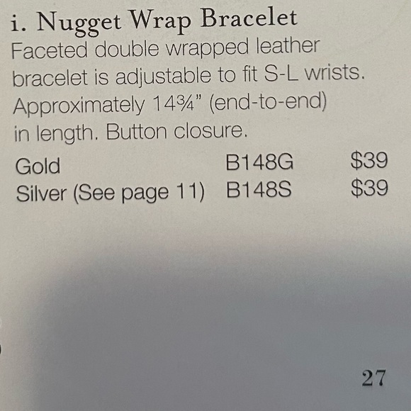 Stella and Dot Gold Nugget Wrap Bracelet - Picture 7 of 7